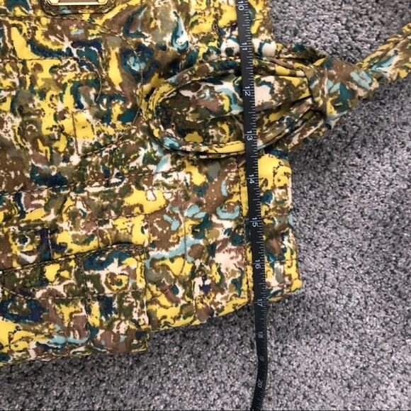 Marc by Marc Jacobs Nylon Marigold Yellow Floral Print Quilted Tote Bag - Picture 9 of 10